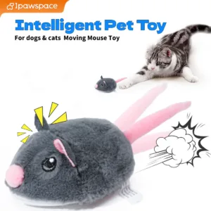 Electric Interactive Mouse Cat Toys Funny Plush Toy Smart Pet Interactive Movement Toys Fast Moving Pet Cat Accessories