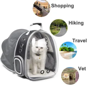 Cat Bag Expandable Cat Carrier Backpack Portable Pet Puppy Traveling Outdoor Backpack Transporter Conveyor Cats Bag Pet Supplie