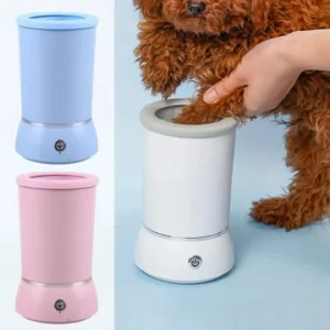 Automatic Portable Dog Paw Washer Electric Cleaner and Massager USB Rechargeable for Small to Medium Dogs and Cats