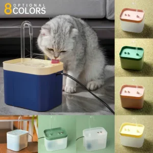 Cat Water Fountain Filter 1.5L Automatic USB Electric Silent Cat Drinking Bowl Pet Water Fountain Drinking Fountain Cat Water Fo