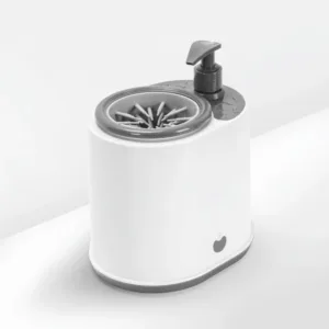 2 in 1 Automatic Pet Foot Washer Detachable Silicone Electric Dog Paw Cleaner with Soap Dispenser Quickly Wash Pet Paw Washer