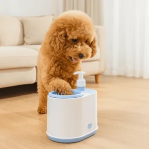 2 in 1 Automatic Pet Foot Washer Silicone Detachable Electric Dog Paw Cleaner Quickly Wash with Soap Dispenser Pet Paw Washer